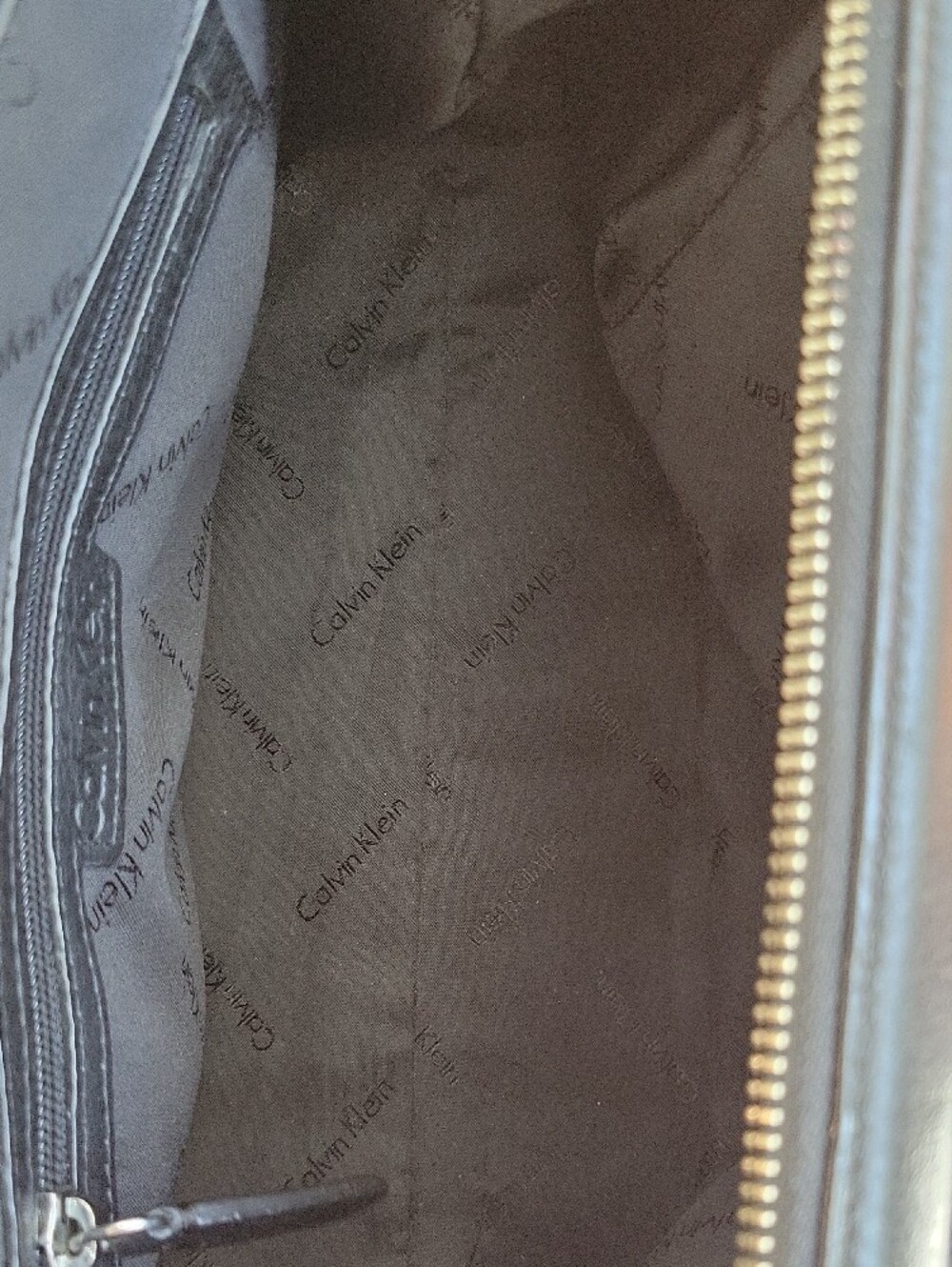Calvin Klein Black Genuine Pebbled Leather (Doctor's Bag) Satchel - Picture 9 of 11